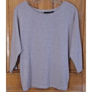 Rachel Zoe Shirt Women's Small Classic Preppy Stripes Dolman Lightweight Jersey